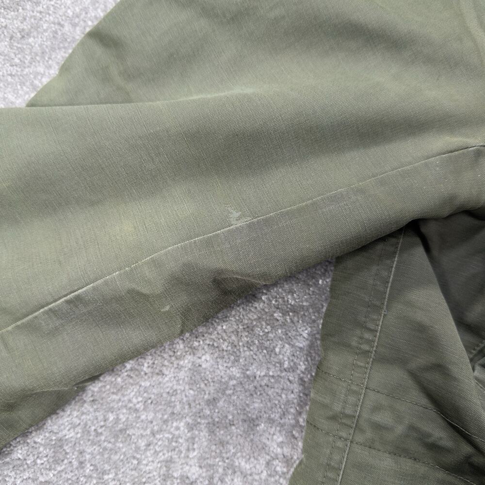 JCrew Perfect Winter Parka Olive Quilted Lined Faux Fur Hood Coat‎ Womens *L - Picture 10 of 13